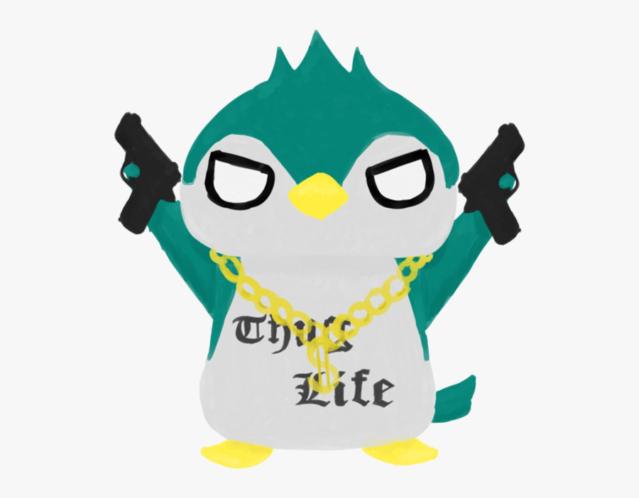 Thug Life Penguin By Airilove - Thug Life Penguin, Transparent Clipart
