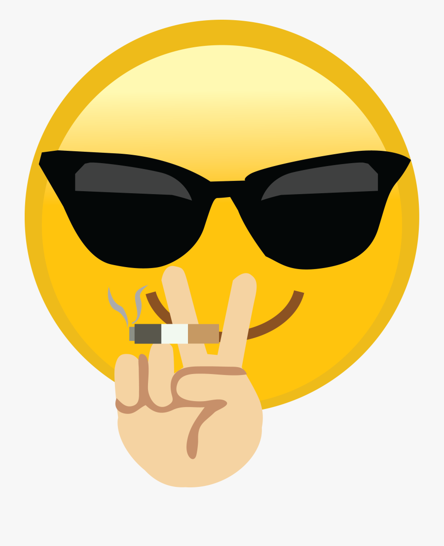 Thug Life Emoji Png, Transparent Clipart