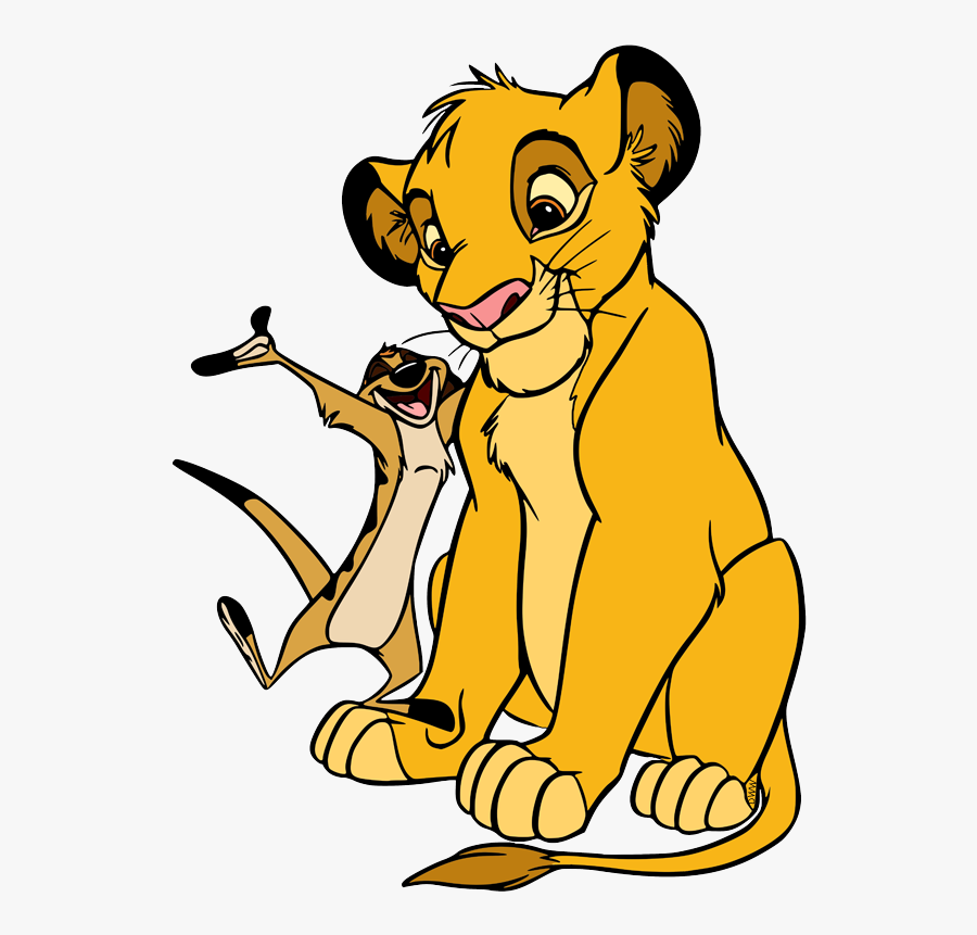 Simba And Timon Cartoon, Transparent Clipart