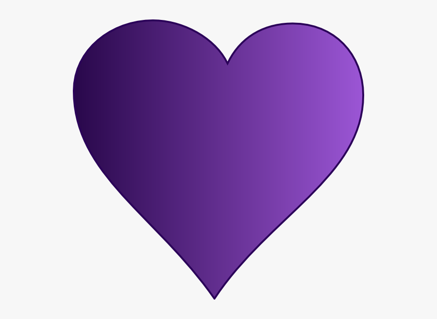 Heart Clip Art At - Purple Heart Clip Art, Transparent Clipart