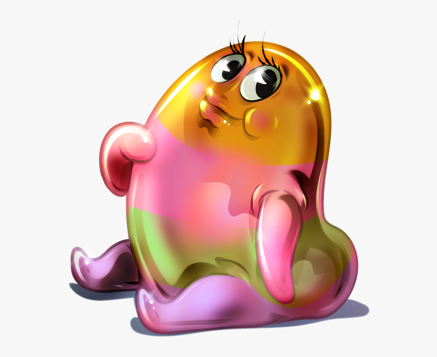 Carton Figure, Jellybean, Colorful, Shiny, Cute, Thick - Cute Jelly Bean Cartoon, Transparent Clipart