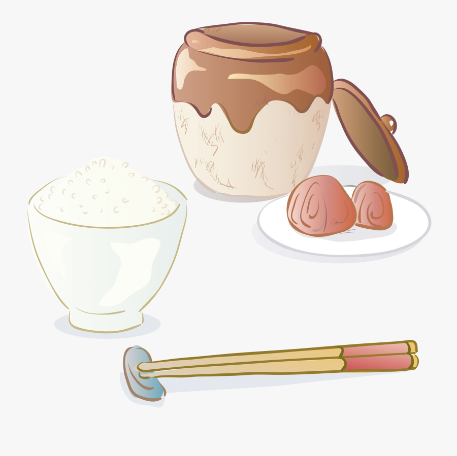 Japanese Cuisine Tsukemono Chazuke - Pudding, Transparent Clipart