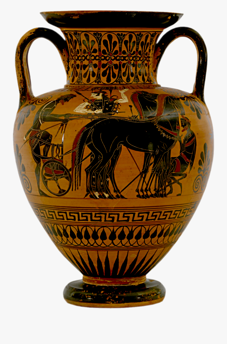 Of Amphora Ceramic - Ancient Greek Pottery Png, Transparent Clipart