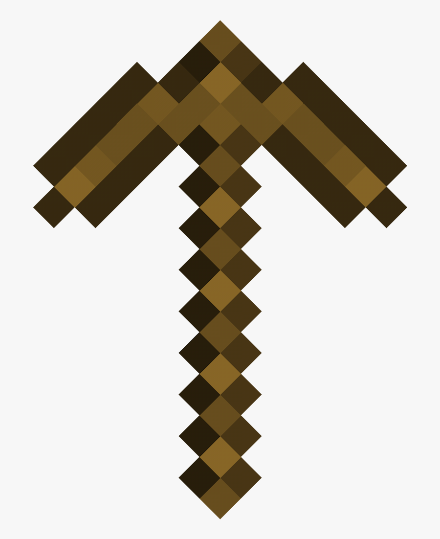 Minecraft Diamond Axe Png, Transparent Clipart