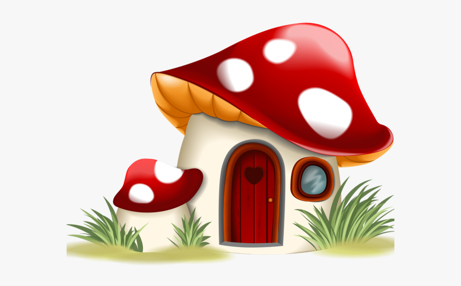 Mushroom Clipart Enchanted Forest - Fairy Garden Clip Art Free, Transparent Clipart