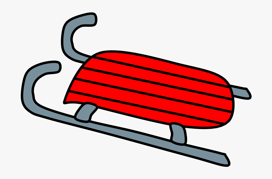 Sled, Red - Red Sled Clipart, Transparent Clipart