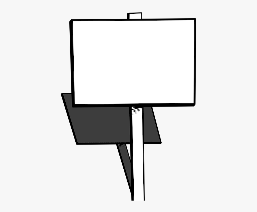 Sign, Protest, Blank, Strike, Placard, Demonstration - Blank Placard Png, Transparent Clipart