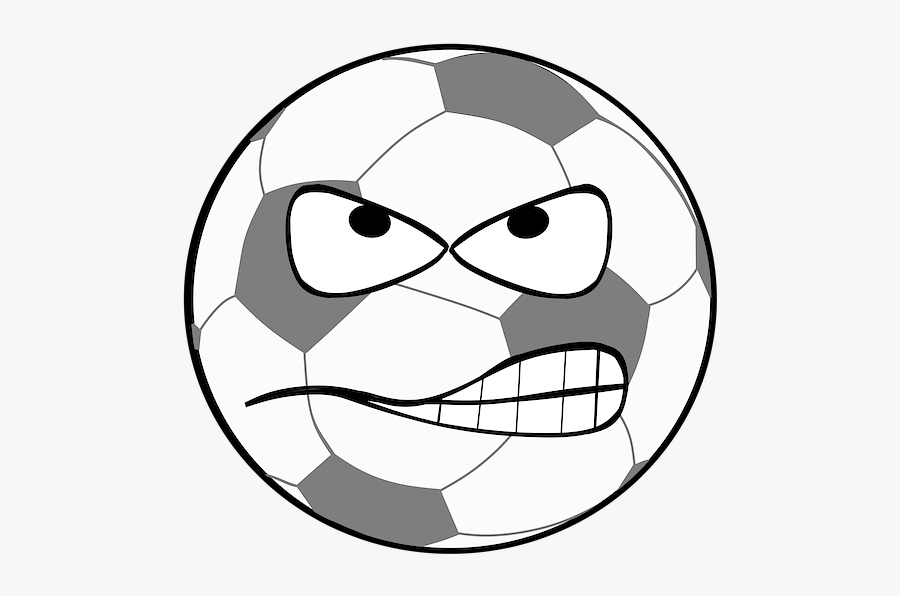 Soccer Ball Face Clipart, Transparent Clipart