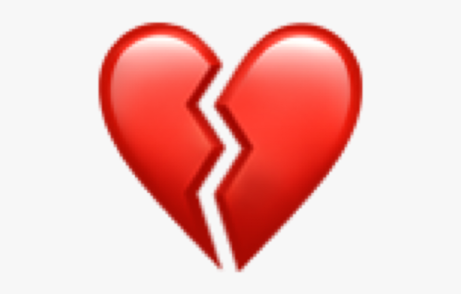 Heartbreak Emoji Png - Broken Heart Ios Emoji, Transparent Clipart