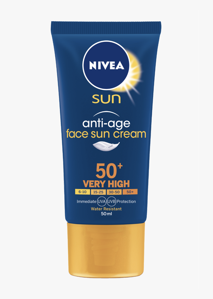 Nivea Face Sun Cream, Transparent Clipart