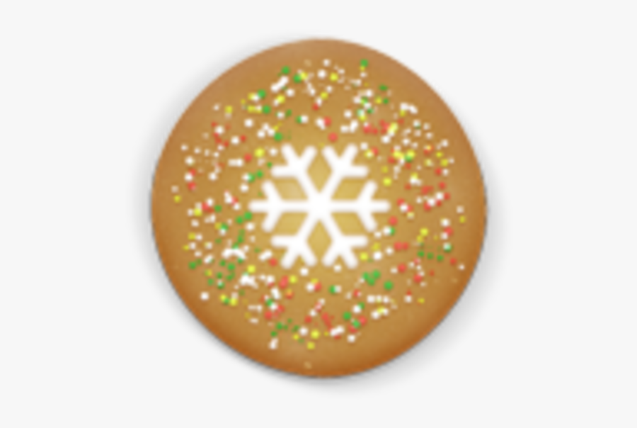 Christmas Cookie Round Icon - Round Christmas Cookie Clipart, Transparent Clipart