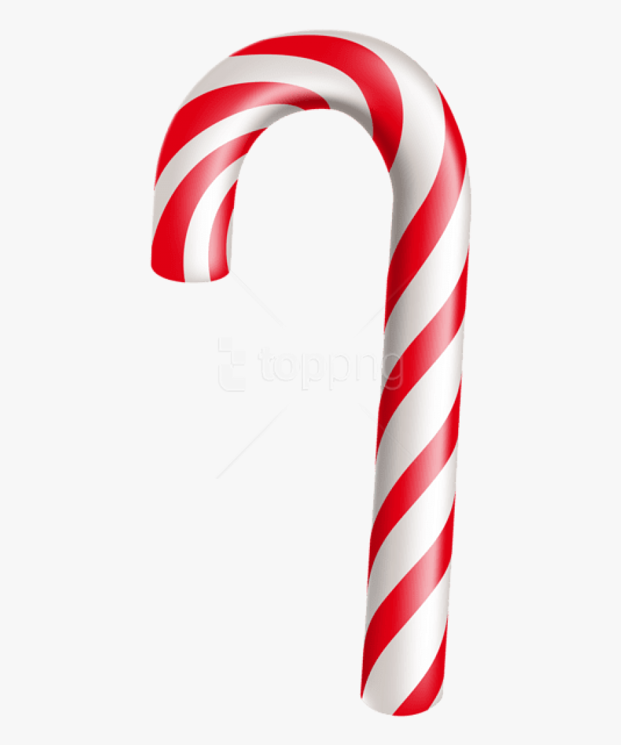 Candy Cane Clipart Blank - Transparent Background Candy Cane Png, Transparent Clipart