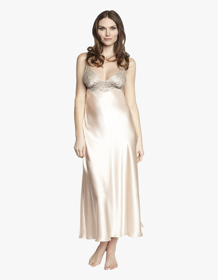 Clipart Royalty Free Transparent Nightgown Fashion - Gown, Transparent Clipart