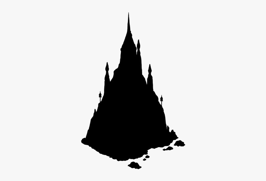 Transparent Frozen Ice Castle Clipart - Silhouette, Transparent Clipart