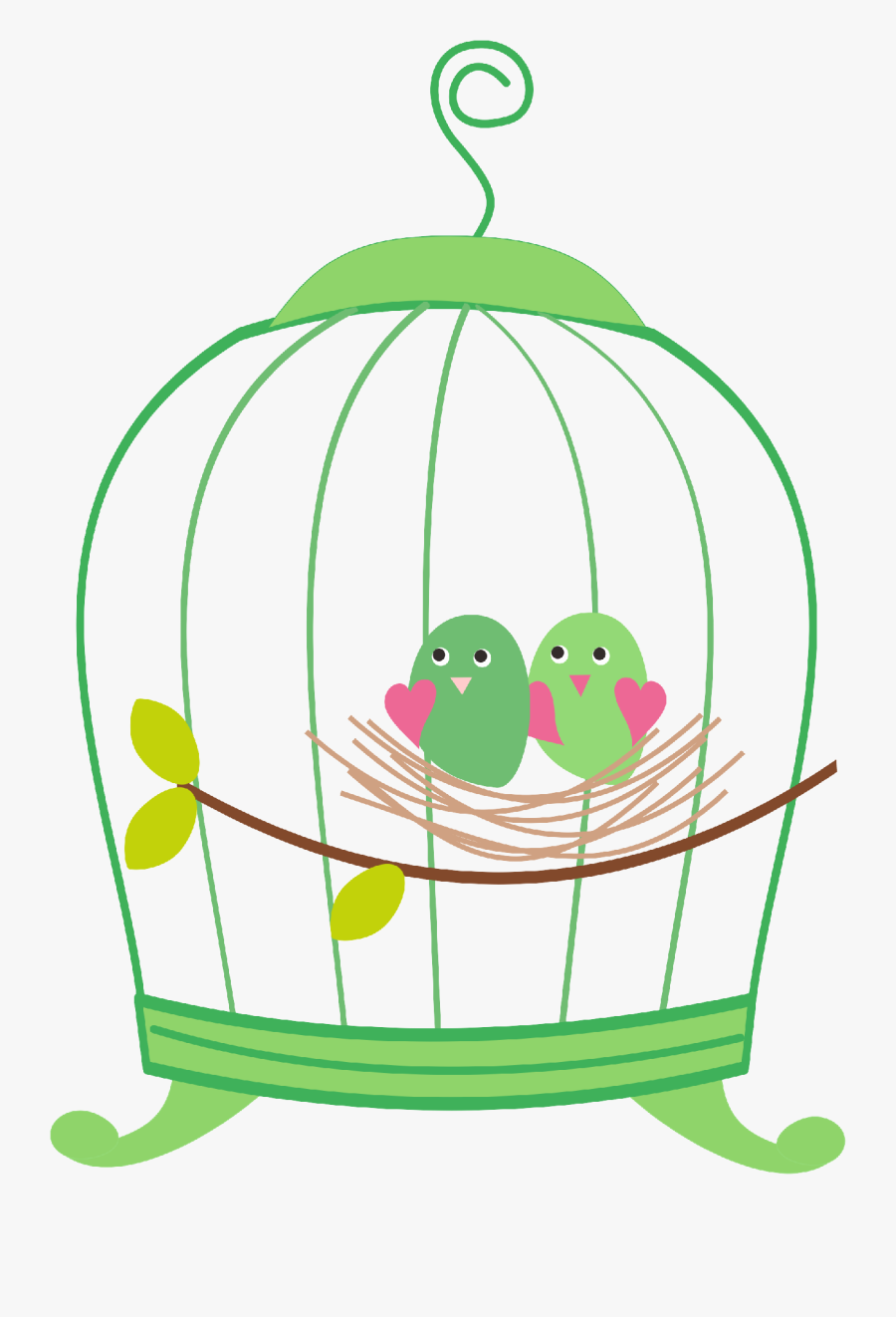 Bird On Cage Png - Sangkar Burung Vektor, Transparent Clipart