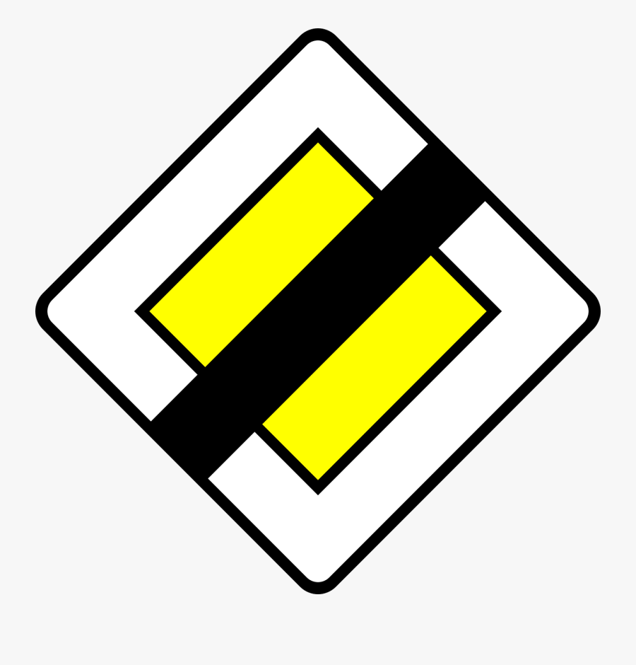 French Priority Road Signs - National Speed Limit Sign France, Transparent Clipart