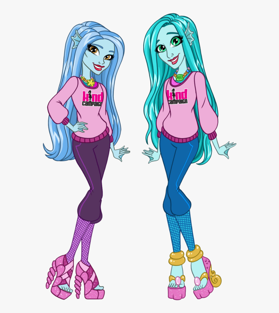 Kind Sea Monster Girls - Monster High Kind Campaign, Transparent Clipart