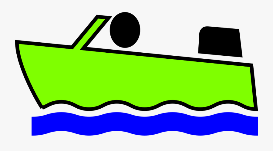 Boat, Ship, Water Sports, Water, Green, Transparent Clipart