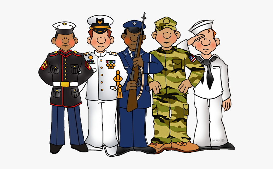 Military Men - Veterans Day Phillip Martin Clipart, Transparent Clipart