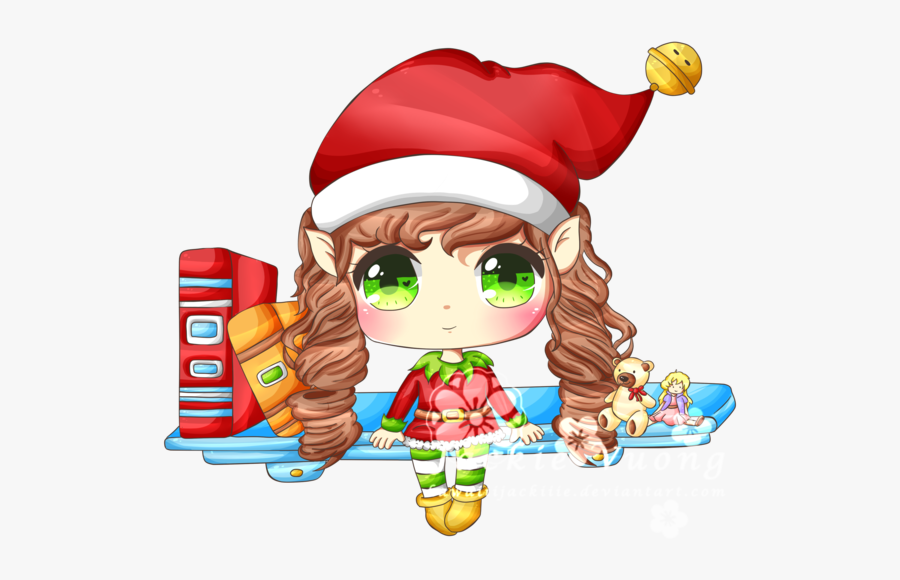 Elf On A Shelf By Kawaiiijackiiie - Drawings Of Elves On The Shelf, Transparent Clipart