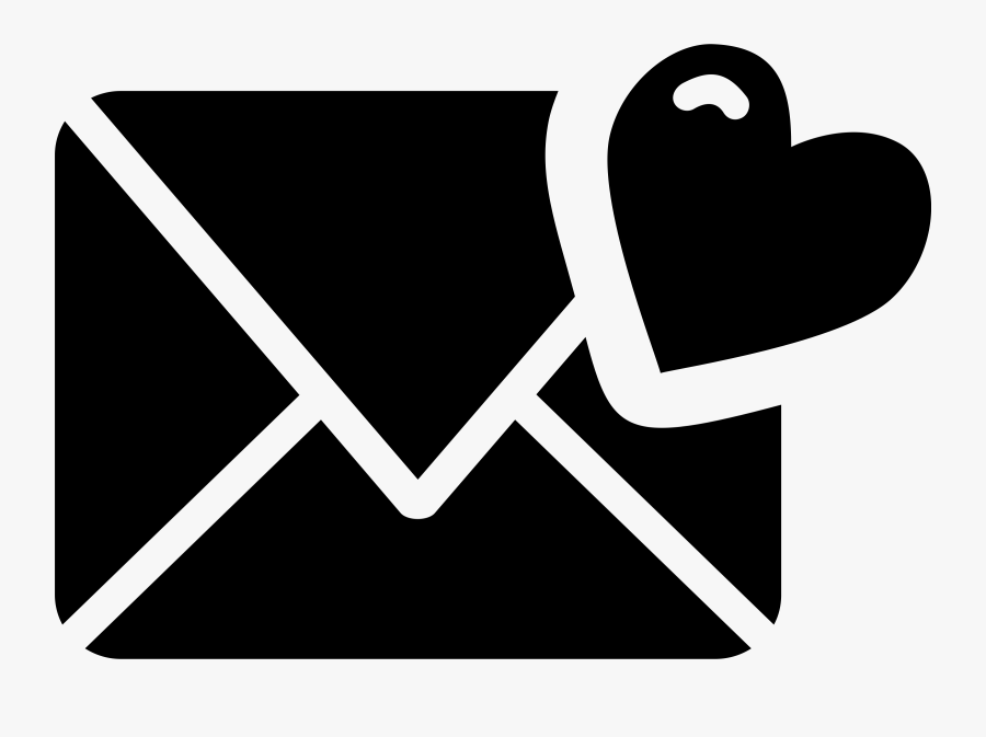 Love Letter Clipart Black And White, Transparent Clipart