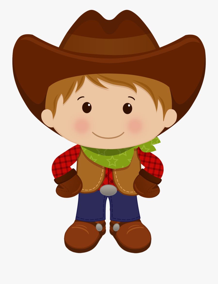 Red Haired Cowboy - Boy Cowboy Cartoon, Transparent Clipart