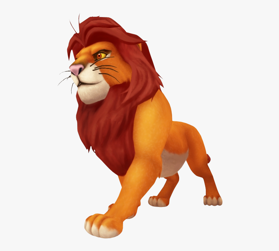 Lions Clipart Zoo Animal - Kingdom Hearts Simba Png, Transparent Clipart