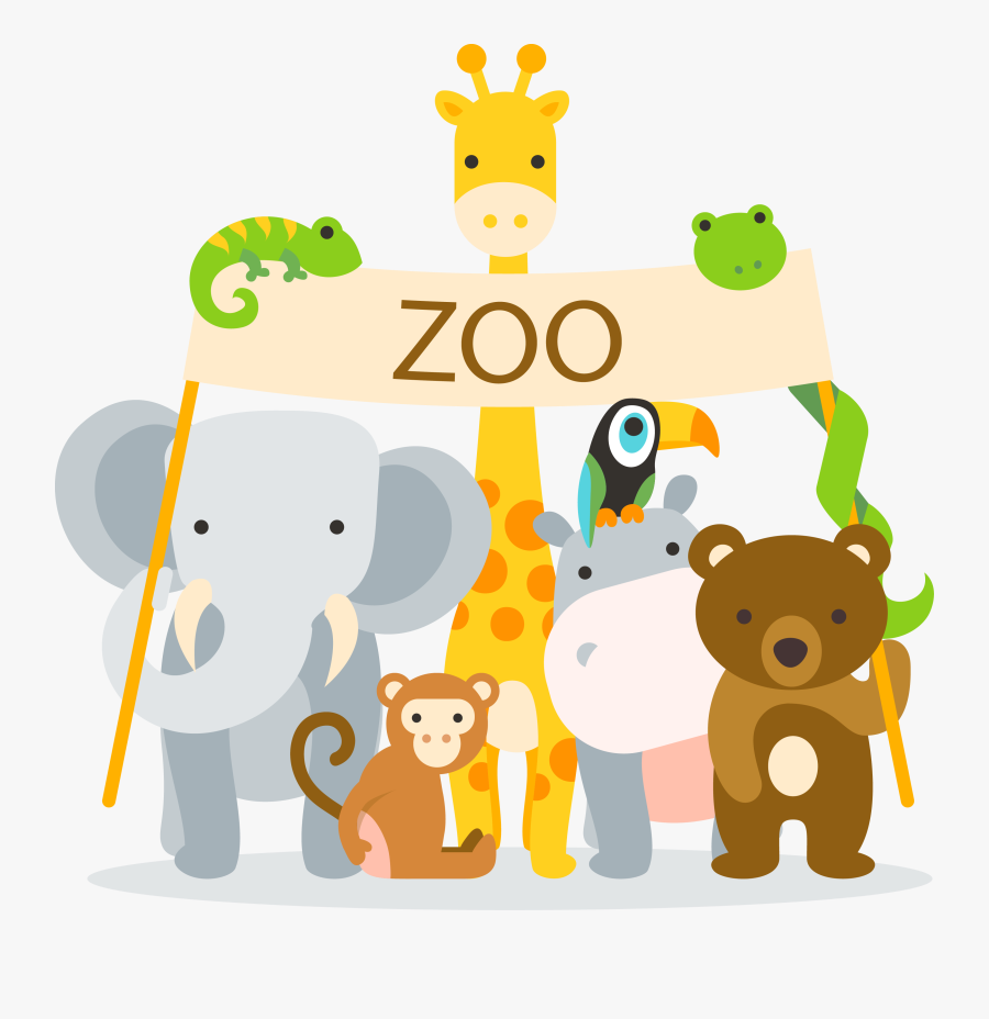 Clip Art Desenho Animal - Visit To The Zoo Short Story , Free ...