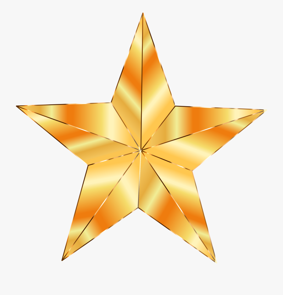 By Gdj The Used - Golden Star Gif Png, Transparent Clipart