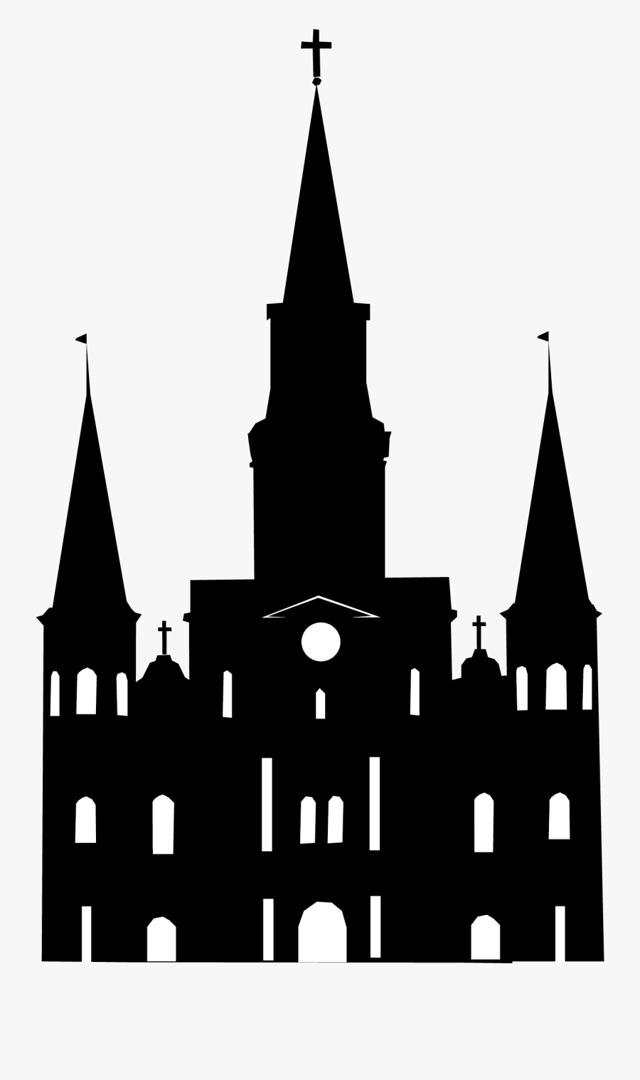 Louis Cathedral Vector Clip Art - St. Louis Cathedral, Transparent Clipart