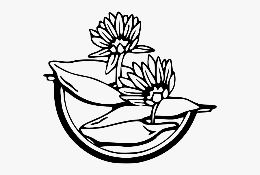 Download Water Lily Svg Clip Arts Water Lily Clipart Black And White Free Transparent Clipart Clipartkey PSD Mockup Templates