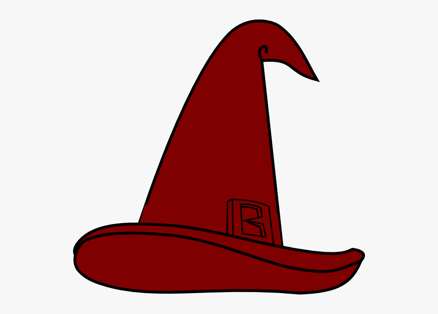 Red Witch Hat Vector, Transparent Clipart