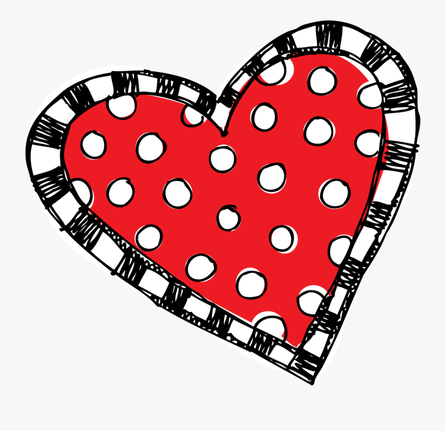 Clip Art Polka Dot Apple Clipart - Polka Dot Heart Clipart, Transparent Clipart