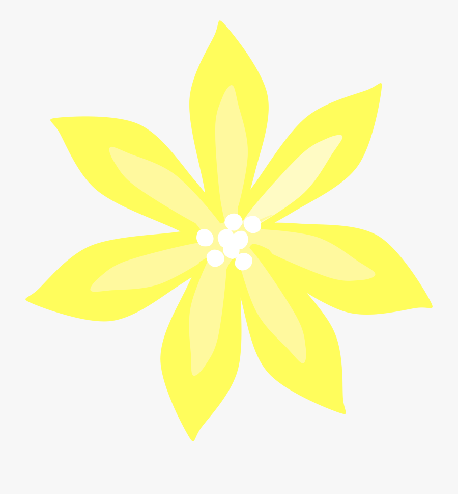 Yellow Lily - Yellow Lily Cartoon, Transparent Clipart