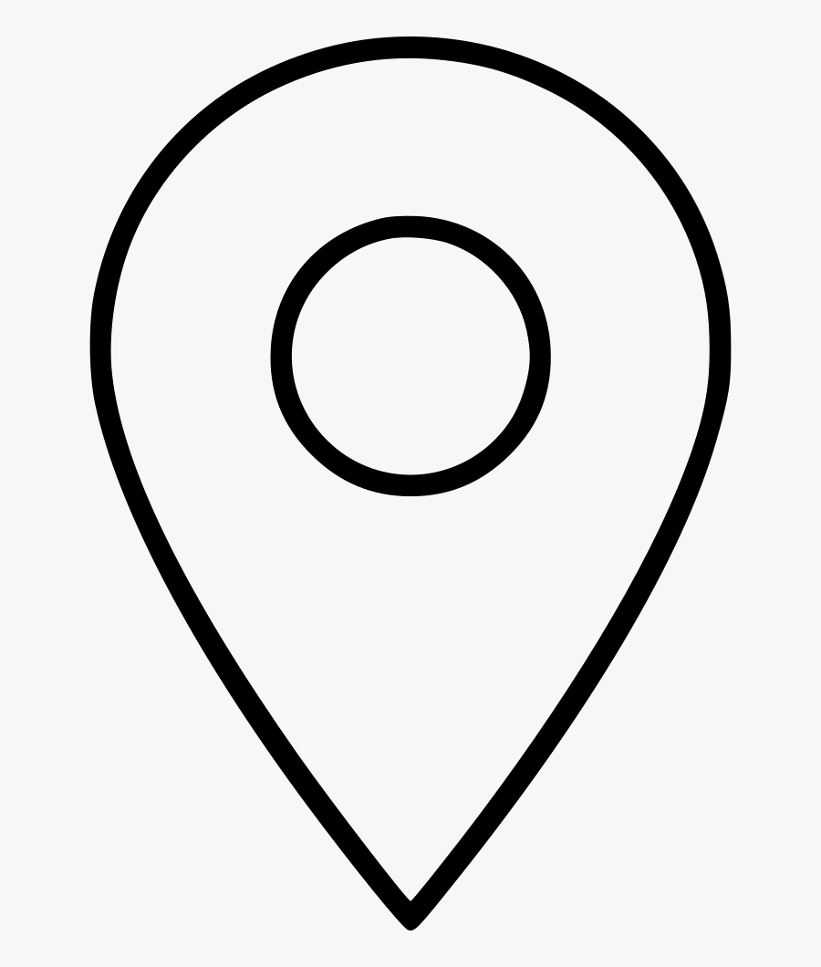 Location Map Marker Point Pointer Comments - Hand Drawn Heart Svg, Transparent Clipart