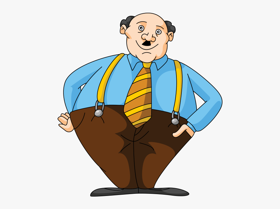 Adam & Eve Clipart - Fat Old Man Cartoon, Transparent Clipart