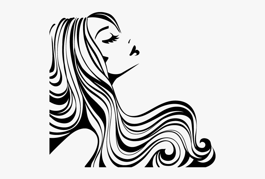 Cosmetology Drawing Black And White Transparent Png - Silueta De Rostro De Mujer, Transparent Clipart