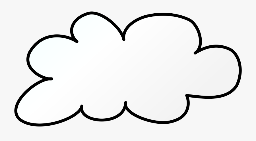 The Big Fat Surprise - Cloud Outline, Transparent Clipart