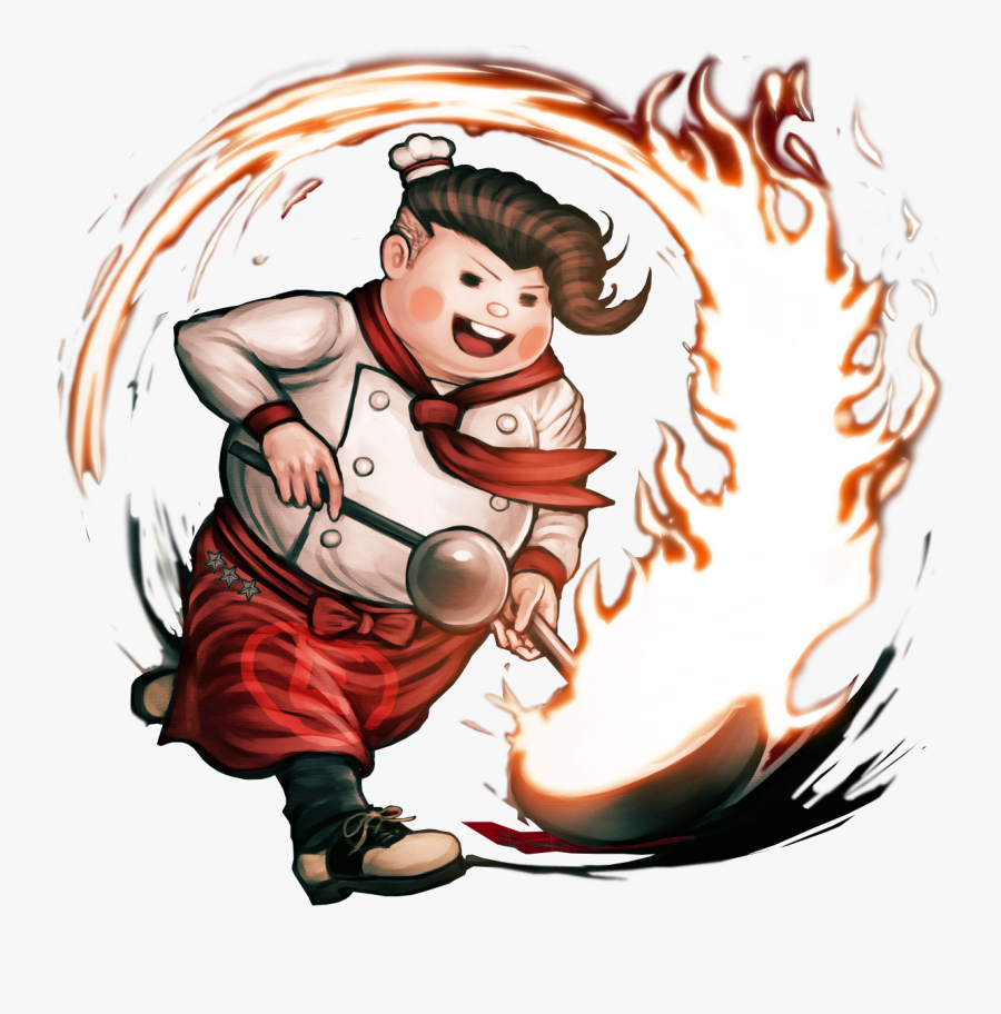 Fat Boy Playing Basketball Clipart - Danganronpa 2 Characters, Transparent Clipart