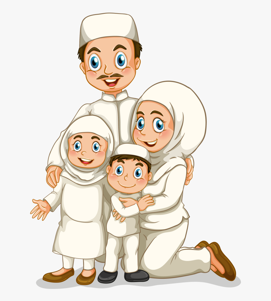 The Islamic Family Free Png And Vector, Transparent Clipart