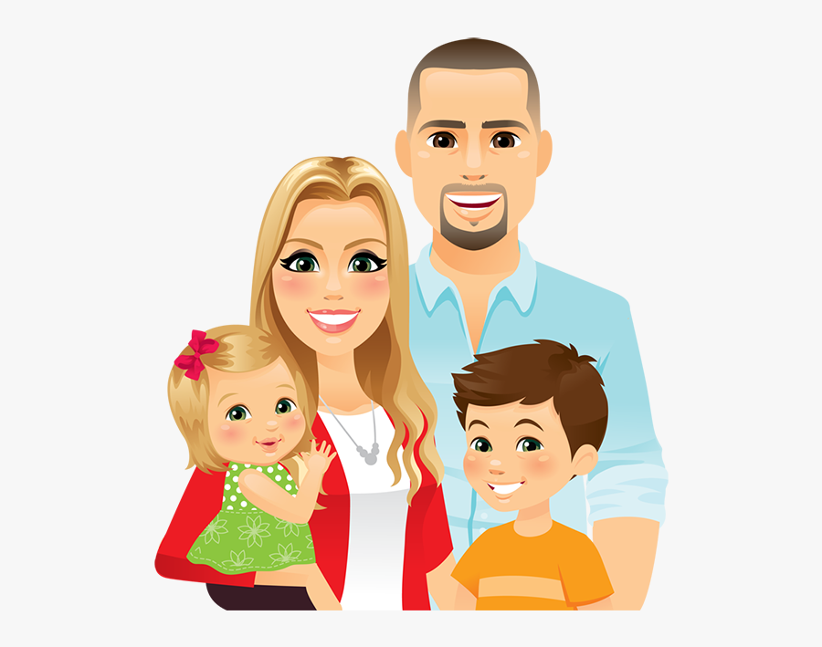 Family Of 4 Clipart, Transparent Clipart