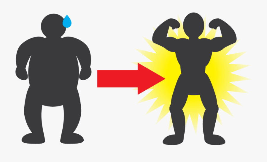 The Person Who Is Suffering From Excess Body Weight - Silhouette, Transparent Clipart