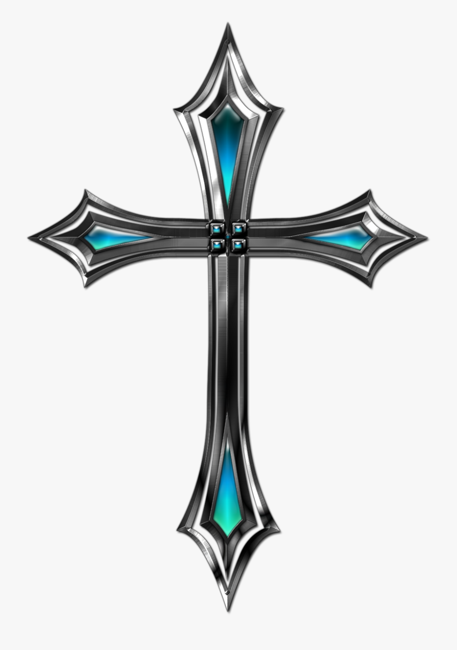Cool Christian Crosses - Silver Cross Transparent Background, Transparent Clipart