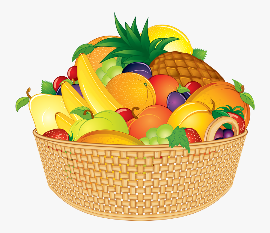 Fruit Basket Fruits And Vegetables Pictures, Food Clipart, - Fruit Basket Clipart Png, Transparent Clipart