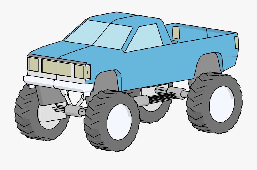 Monstertruck Car Vehicle Automobile Muscle Giant Wheel - Monster Truck, Transparent Clipart