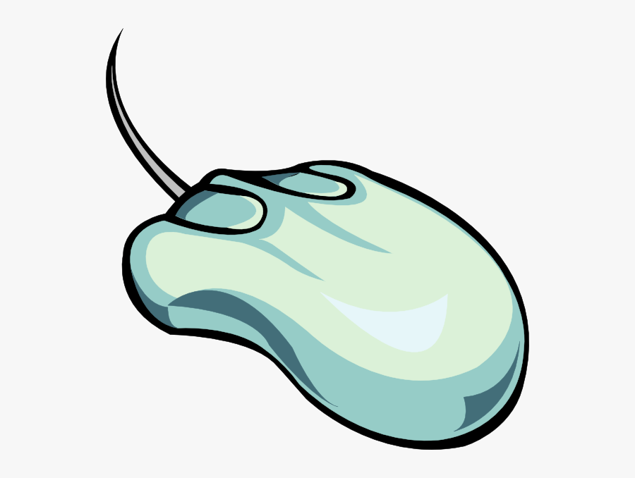 Computer Mouse With Wire Clip Art At Clker - Computer Mouse Vector Art, Transparent Clipart