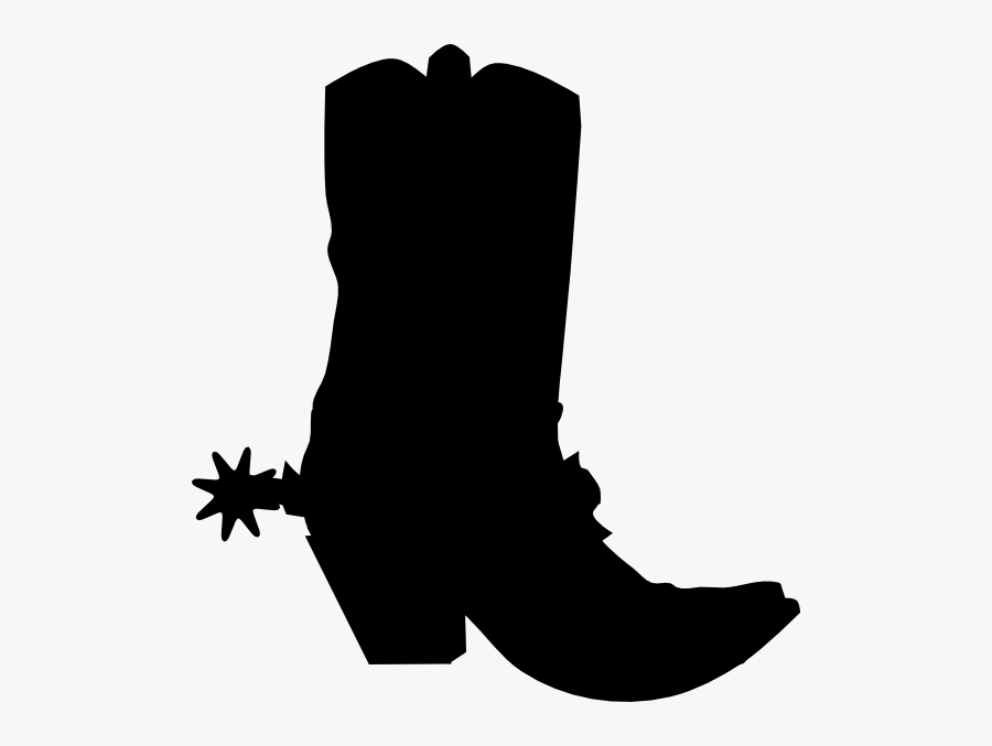 Cowboy Boot Cowboy Hat Clip Art - Silhouette Of Cowboy Boots Transparent, Transparent Clipart