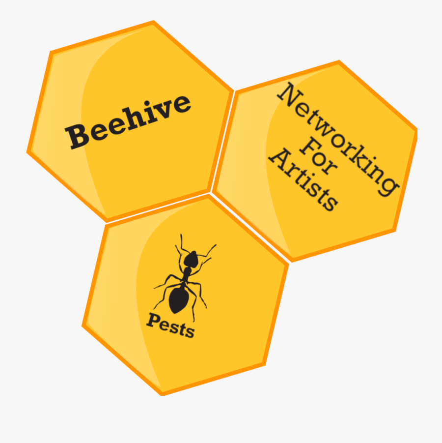 Bee Honey Comb Clip Art , Png Download - Honeybee, Transparent Clipart