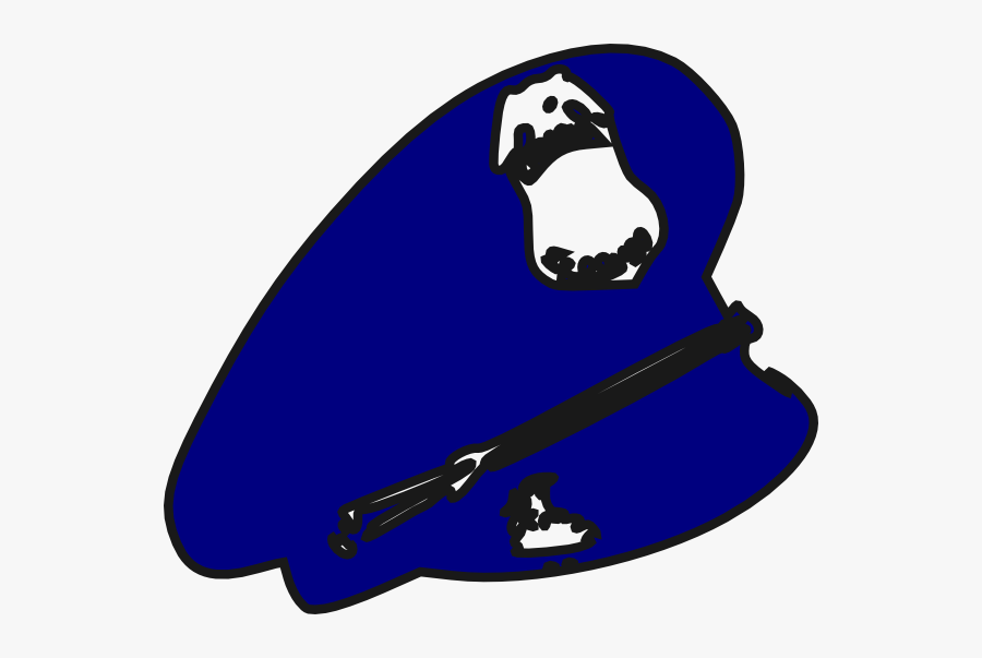 Police Man Hat Clip Art At Clker - Transparent Background Police Badge Png, Transparent Clipart