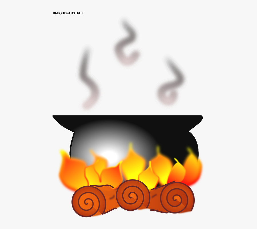 Fire Clipart Stove - Three Little Pigs Pot, Transparent Clipart